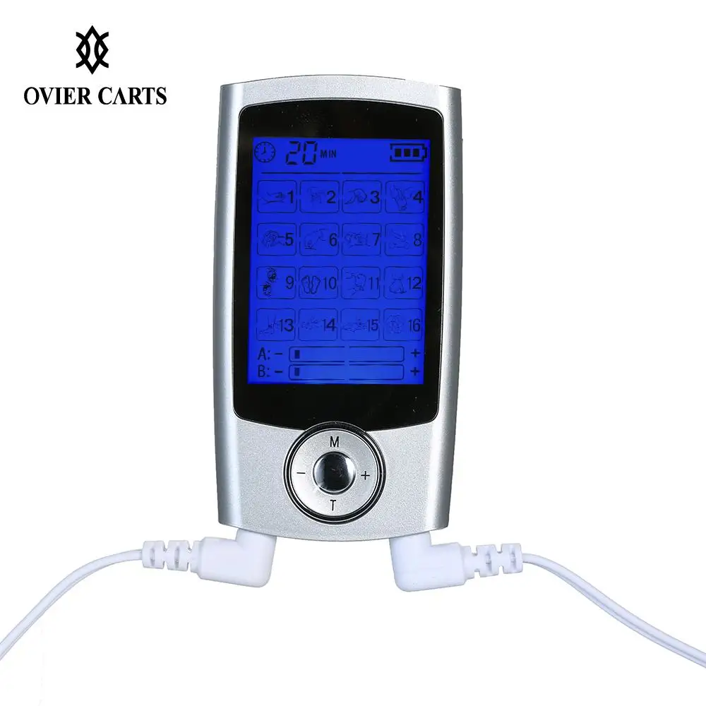 

Carevas Rechargeable Electric Pain Relief Machine 16 Modes Tens Unit Portable Pulse Massager Muscle Stimulator Therapy Pain