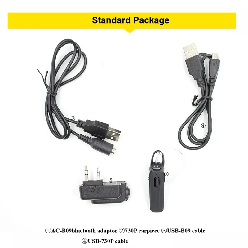 Bluetooth-гарнитура AC-B09 для BAOFENG UV-5R 5RA/B/C/D/E UV-3R
