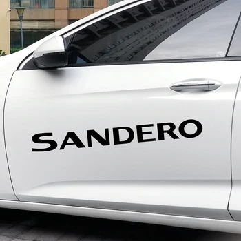 

4PCS Car Styling Brand Letters Decals Captivation Graphical Vinyl Auto Whole Body Decor Stickers For Renault Sandero Accessories