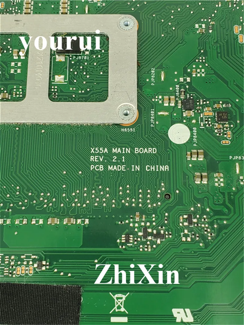 KEFU X55A для ASUS X55A материнская плата для ноутбука ASUS X55A материнская плата hm70 SJTNV REV 2,2/REV2.1 интегрированная протестированная новая материнская плата