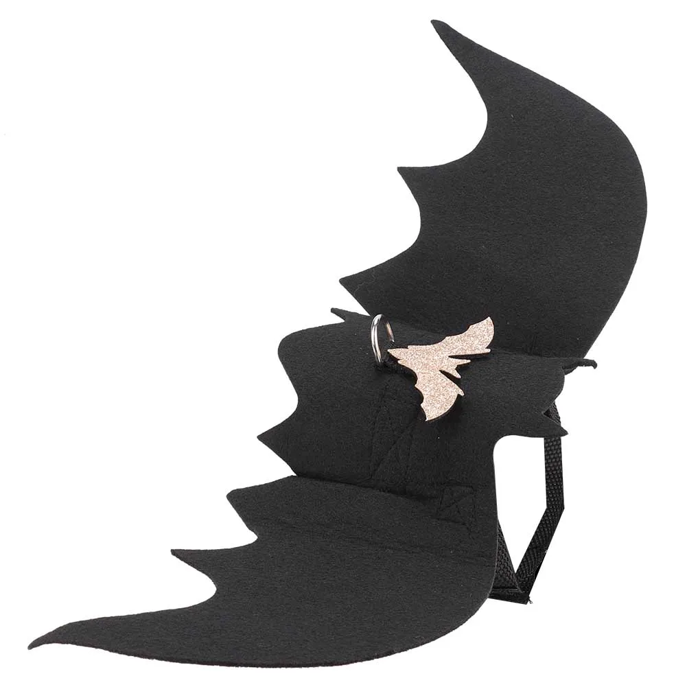 Костюм для щенка с крыльями дьявола на Хэллоуин одежда маленьких собак ошейник