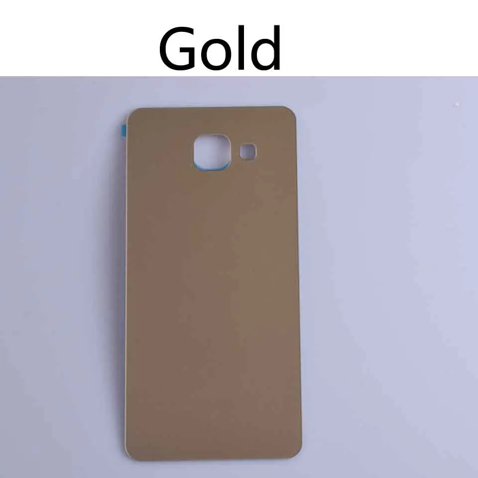 Gold 10 шт./партия A510 для Samsung Galaxy A5 A510 SM-A510F A510F SM-A510F/DS задняя крышка батарейного отсека чехол 3D стеклянный чехол на заднюю крышку - Цвет: Gold