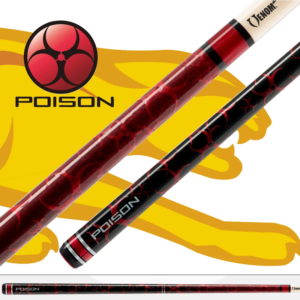 PREDATOR POISON CY Series Billiard Pool cue VENOM2 Shaft 12.9mm Tip Professional Teco Billar Stick Excellent Billiard Cue