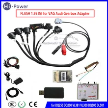 Flash 1.95 programador mais vag caixa de velocidades adaptador ler e escrever para dq250 dq200 vl381 vl300 dq500 dl501