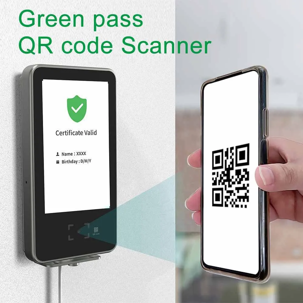 2022 здоровый QR-считыватель QR-кода европейского стандарта для считывания доступа к