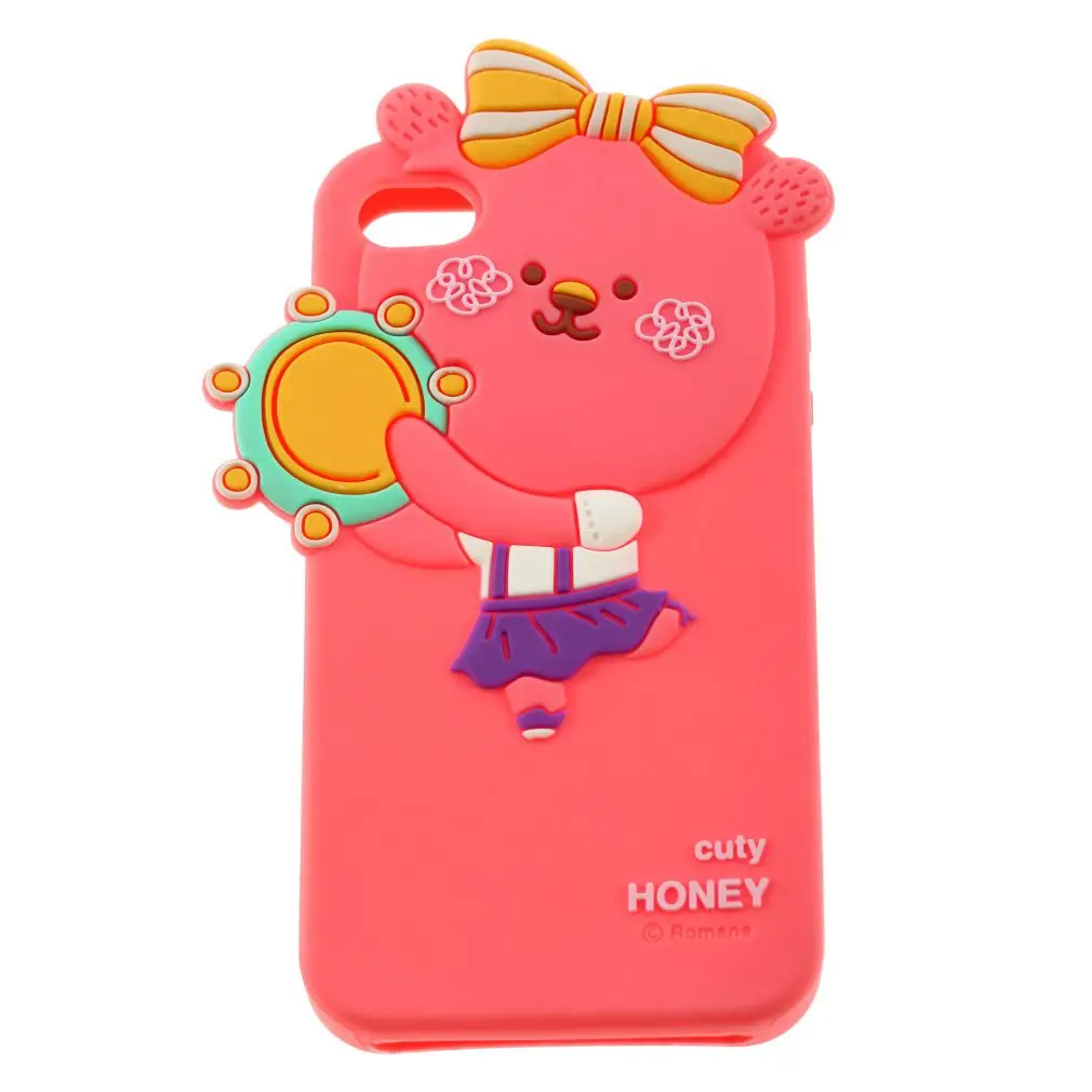 

Cute 3D ROMANE Soft Silicone Case Cover for IPhone 4 4G 4S