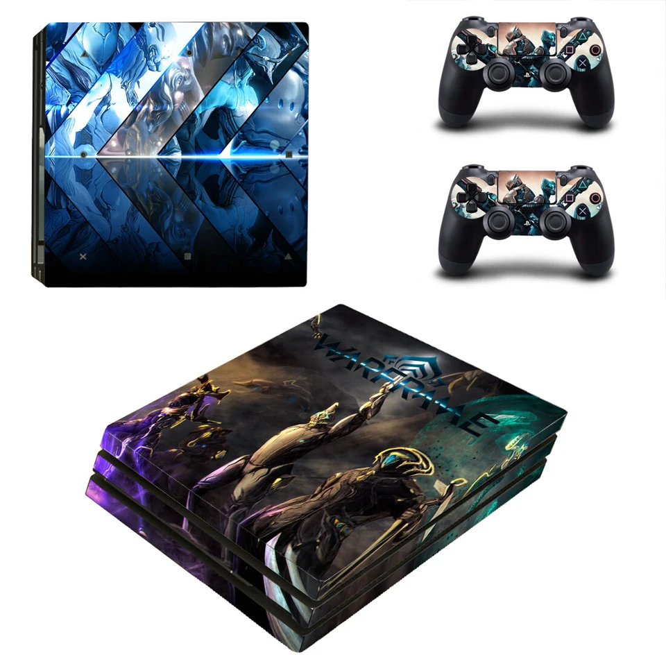YSP4P-3634 Виниловая наклейка защитная пленка для Playstation 4 PS4 Pro консоль и контроллер-Warframe - Цвет: YSP4P-3634