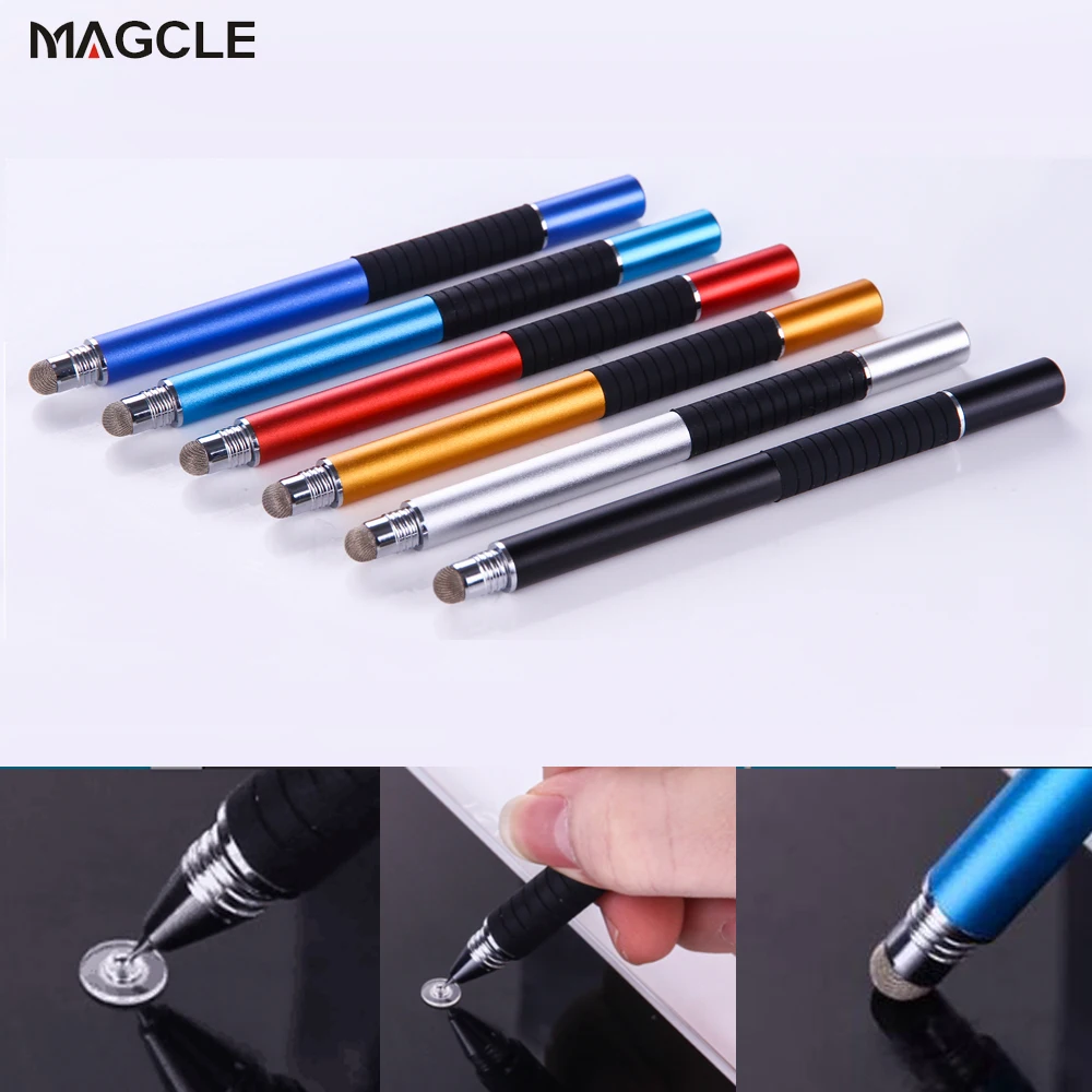 2x 2-in-1 Stylus Pen for Touch Screens - iPad, iPhone, Kindle Fire