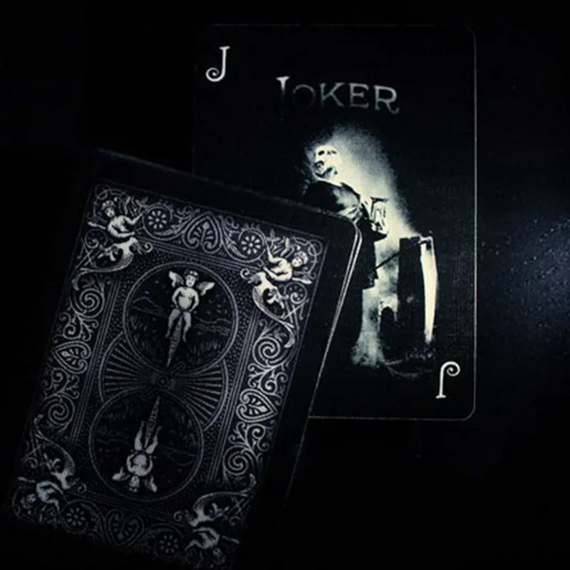 Черный призрак один номерной знак ellusionist велосипед черный призрак велосипед игральные карты