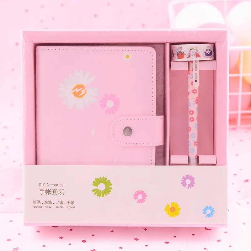 

Cartoon Notebook Gift Set Creative Teacher Day Gift for Students Notepad Hand Book Exquisitely Lovely Notebook Office Supplies