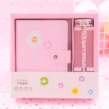 

Cartoon Notebook Gift Set Creative Teacher Day Gift for Students Notepad Hand Book Exquisitely Lovely Notebook Office Supplies