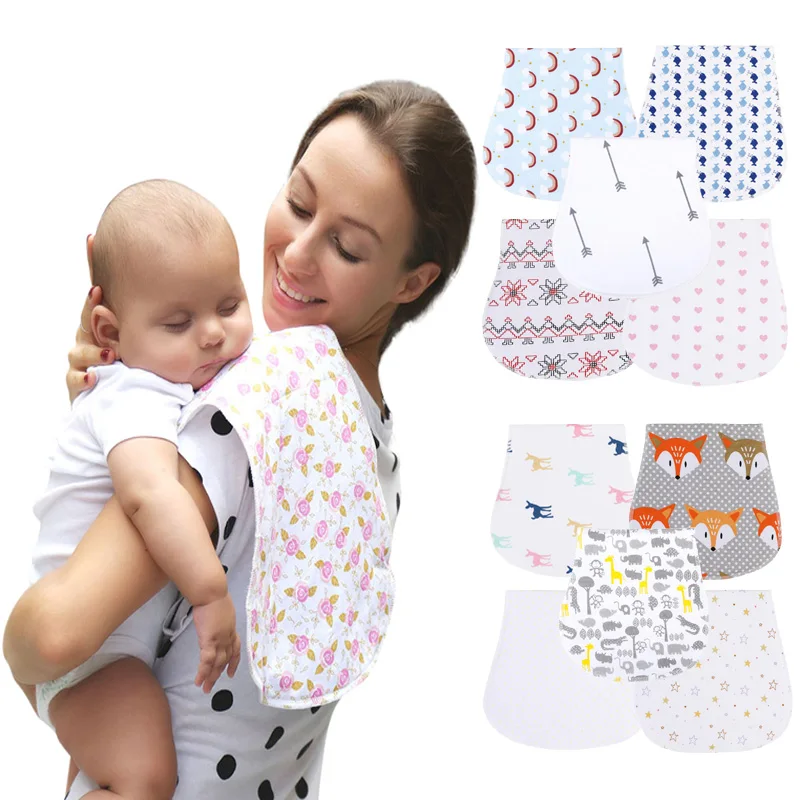Baby Bibs 100% Cotton Two Layers Boy And Girl Stuff Absarbent Soft Infant Saliva Towel