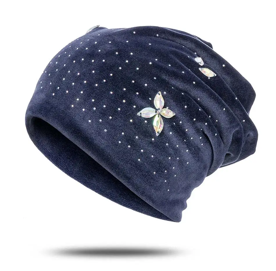 Evrfelan зимняя теплая Повседневная вязаная шапка Skullies Beanies, шапка для женщин, роскошная женская Шапка-бини