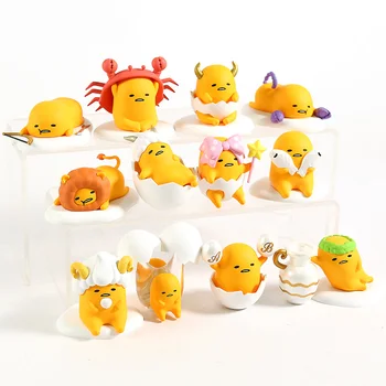 

Gudetama Zodiac Series Mini PVC Figures Brinquedo Lazy Eggs Toys Dolls 12pcs/set