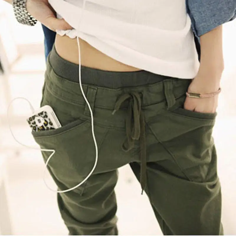 

Hot Sell Spring Women 'S Harem Pants Casual Solid Color High Quality Sweatpants Loose Trousers Femme