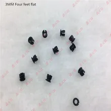 3MM 5MM LED lamp holder black Length of the buckle Four feet flat Button lamp bead Plastic seat 1000pcs/lot