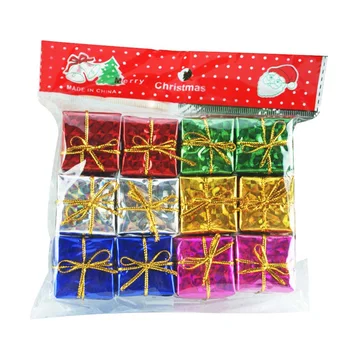 

12Pcs Christmas Mini Gift Box Xmas Tree Decorations Ornaments New-Year Decor Hanging Pendants Ornaments Adornos De Navidad