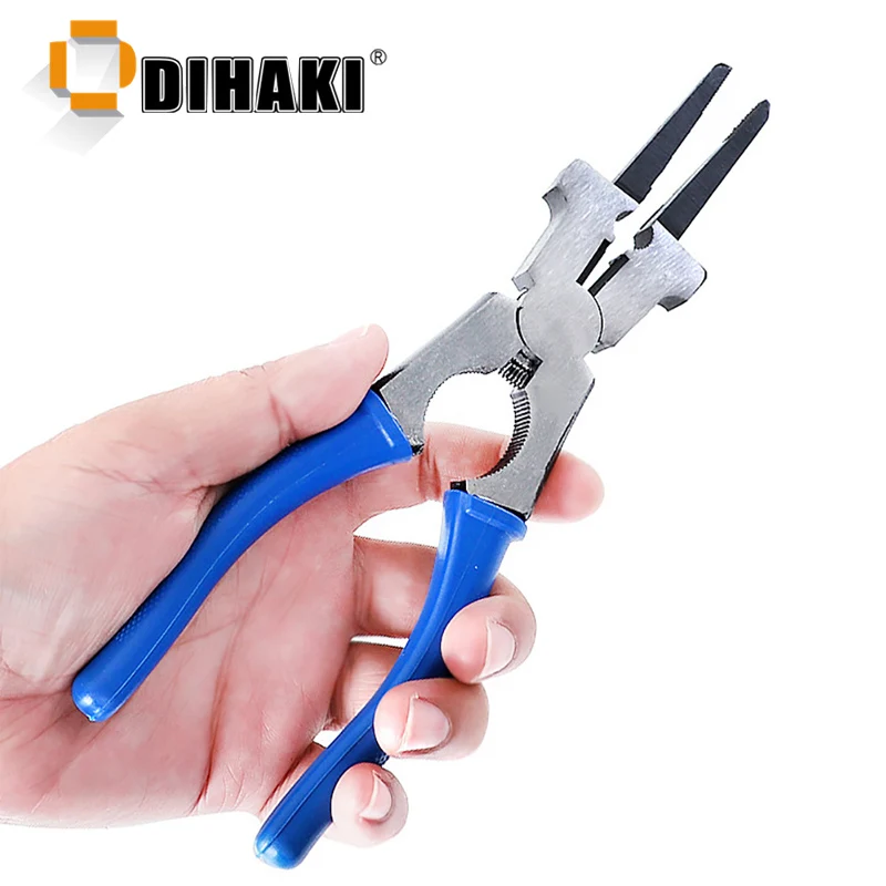 8" Multipurpose MIG Welding Pliers Pincers Flat Mouth Pliers Tool Spring Loaded Insulated Handle Welding Tools
