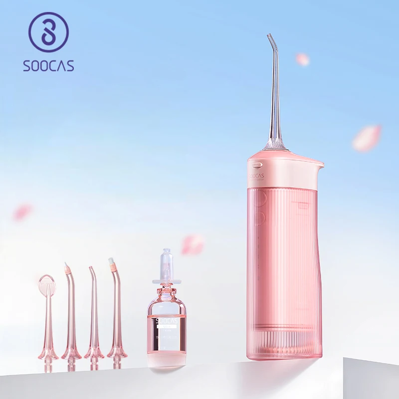 Ирригатор для полости рта SOOCAS W1 перезаряжаемый ирригатор с 4 насадками 7 режимов