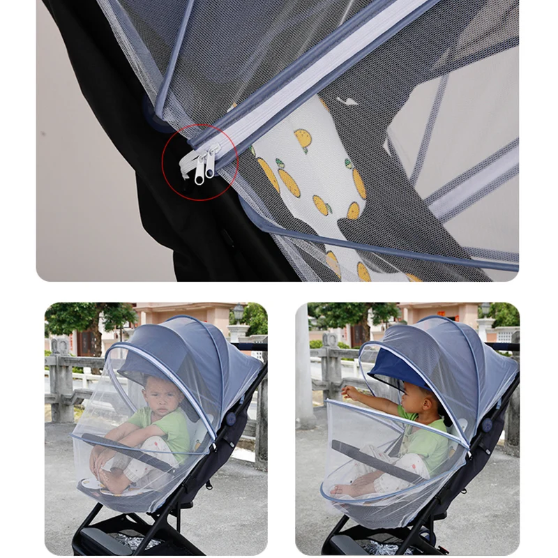 Full Cover Mosquito Net For Baby Strollers Fly Insect Safety Protection Nets Infants Pushchair Summer Mesh Stroller Accessories Baby Strollers best of sale