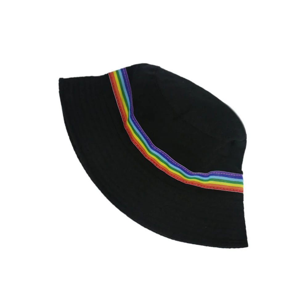 2020 summer fashion sun cap Classic black white Rainbow bucket hat for women man fisherman hat Lovers bob hat