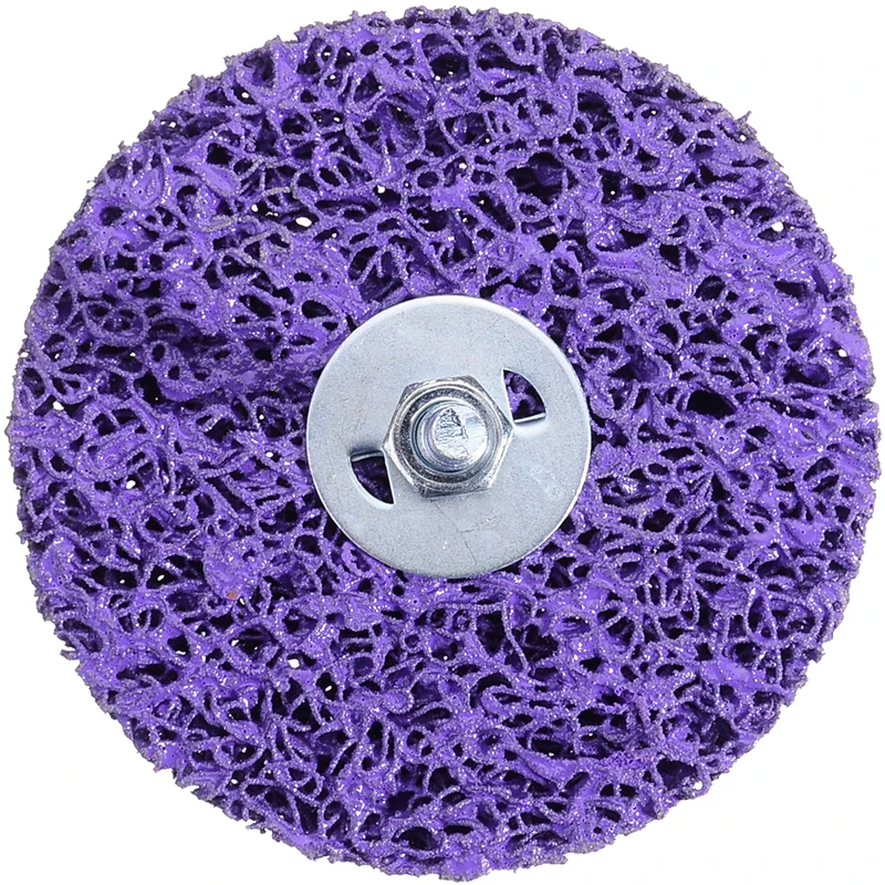 New 100mm Purple Cleaning Disc Polishing Wheel + Mandrel CBS Disc Drill 6,000RPM