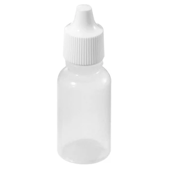 

NEW-100 Pcs Empty Eye Dropper Bottle Plastic Eye Liquid Screw Cap Lids 5ml