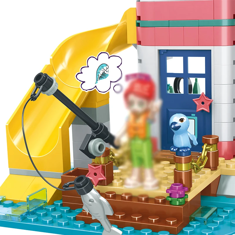 Друзей Маяк спасательный центр playset Совместимость 41380 здания игрушечный конструктор для девочек игрушки для детей на день рождения, Рождество подарки