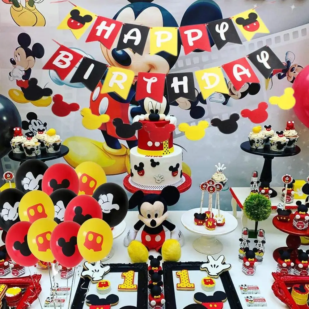 Disney Mickey Mouse Partij Decoratie Baby Shower Kids Verjaardagsfeestje  Wegwerp Beker Plaat Feestartikelen Festival Decoratie|Feest Doe het zelf  Decoraties| - AliExpress
