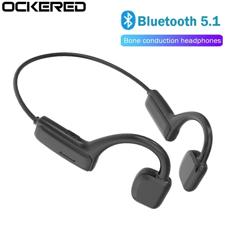 5 1 Bluetooth Bone Conduction Sports Gaming Headset Wireless HiFi Headphone Waterproof IPX5 Open Ear Earphone