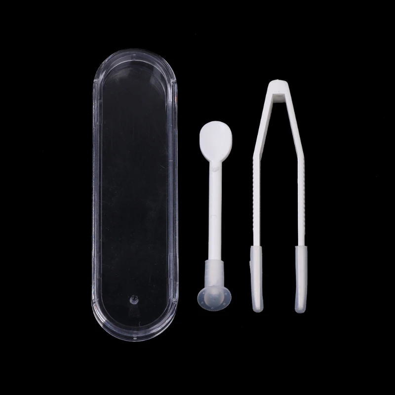 

2 Set Of Lens Suction Cup Tweezers Insert Remover Contact Stick Tool Case Plastic 094B