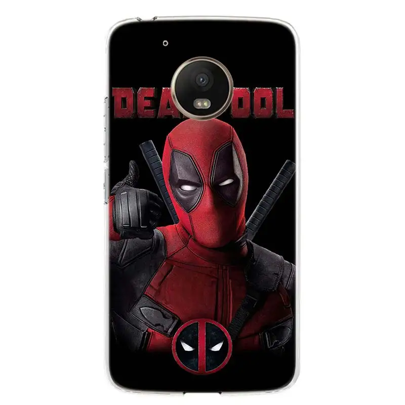 Забавный чехол для телефона Deadpool Dead Pool для Motorola Moto G7 G6 G5S G5 E4 Plus G4 E5 Play power, Европейский подарок, чехол с рисунком