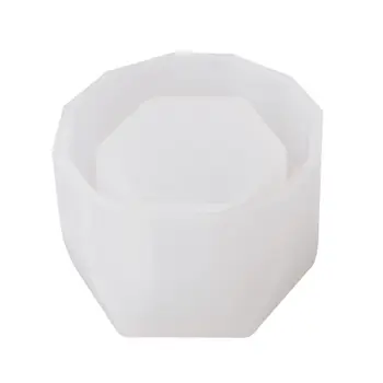 

Small Hexagon Flowerpot Silicone Mould Storage Box DIY Handmade Making Crafts Crystal Epoxy Mold
