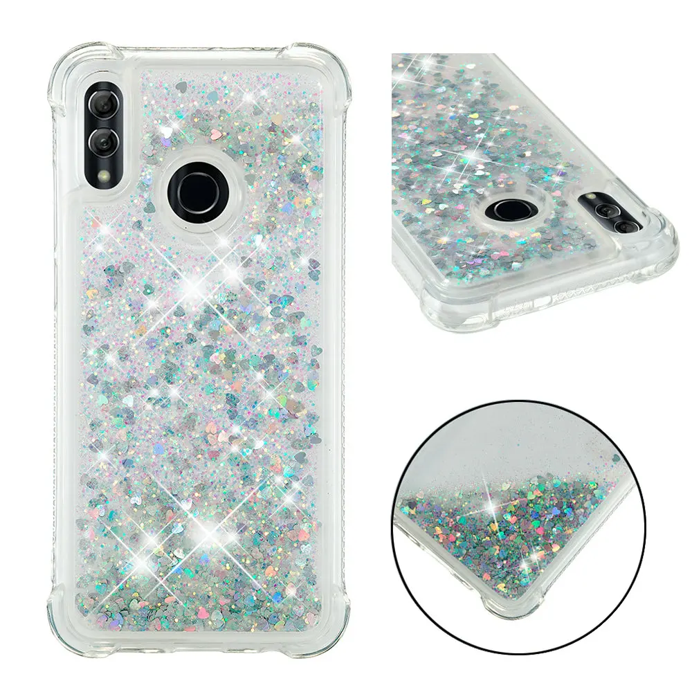 Glitter Silicone Case For Huawei Honor 9X Honor 9X Pro 10 Lite P Smart Bumper For 3