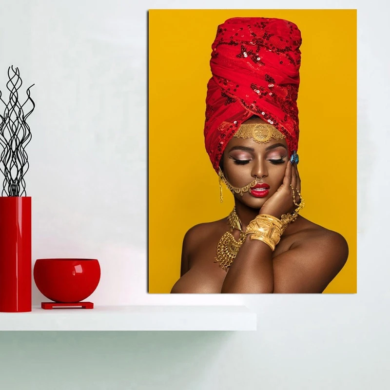 Черно золотые сексуальные губы обнаженные африканские фотообои и принты