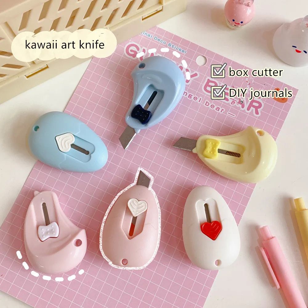 Нож MINKYS Kawaii компактный с изображением облака кролика резак для бумаги