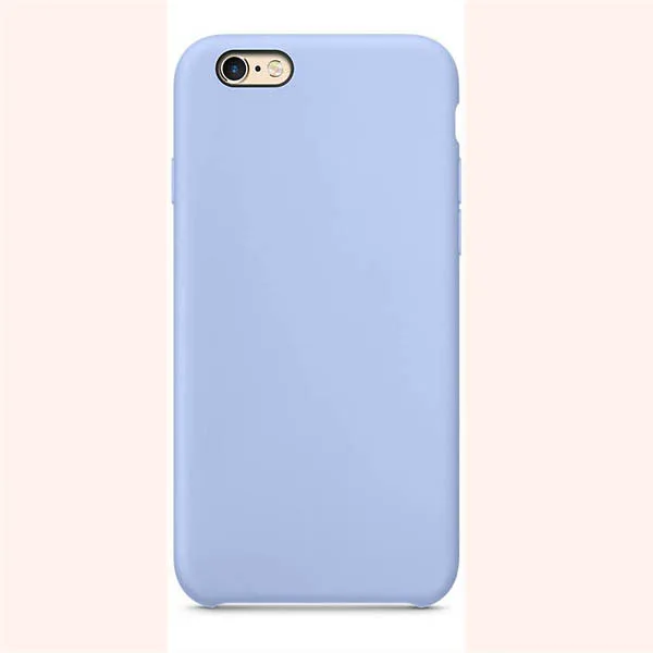 Lilac Роскошный официальный силиконовый чехол с логотипом для iPhone 7 8 Plus чехол для Apple iPhone X XS Max XR для iPhone 6 6S 5 5S SE - Цвет: Lilac