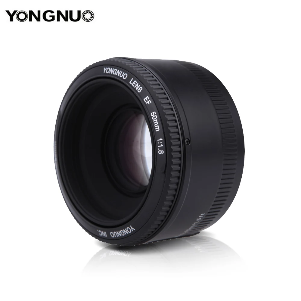 Объектив YONGNUO YN50mm F1.8 для камеры Nikon F Canon EOS с автофокусом объектив с большой апертурой для DSLR камеры D800 D300 D700 D3200 D3300