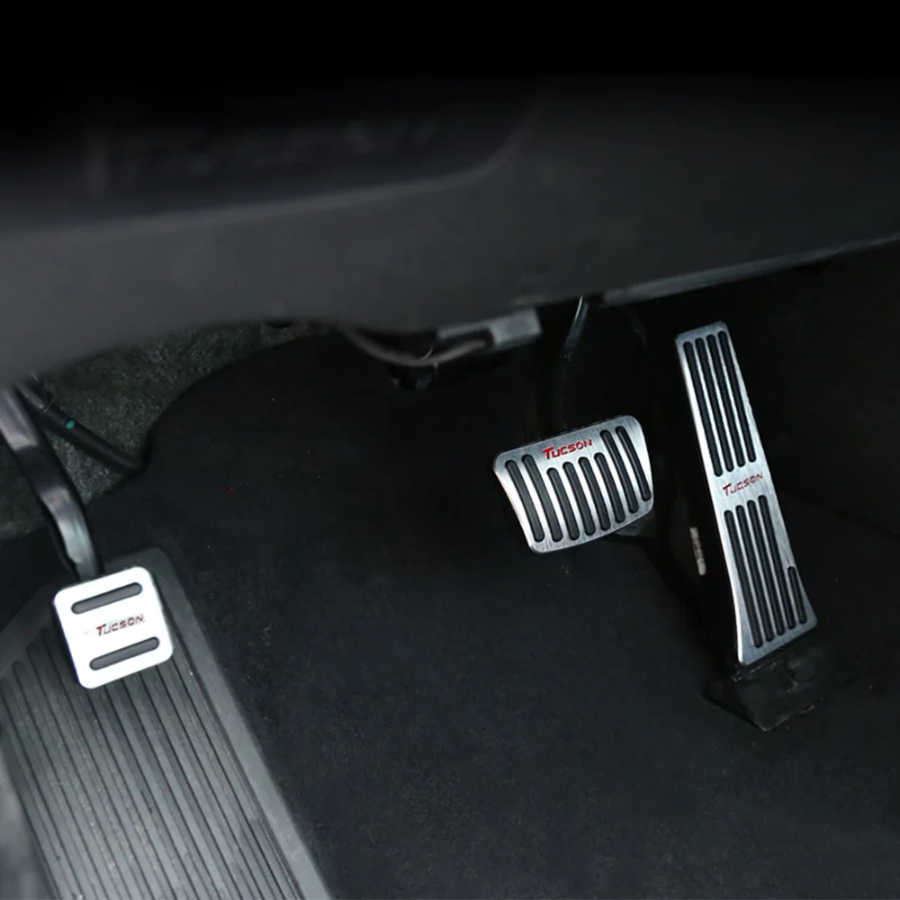 Автомобильные педали тормоза Накладка для Hyundai Tucson авто газ сцепления тормоза акселератора Padal декоративная панель