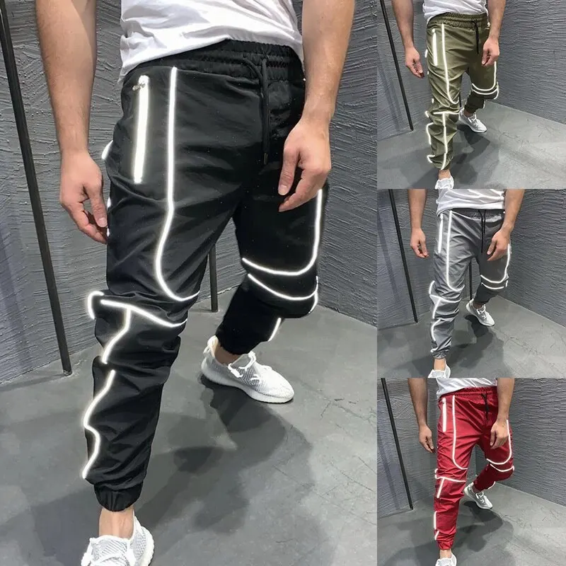 HEFLASHOR осенние новые уличные штаны для фитнеса мужские спортивные штаны в стиле хип-хоп мужские повседневные бегуны унисекс Харадзюку спортивные штаны