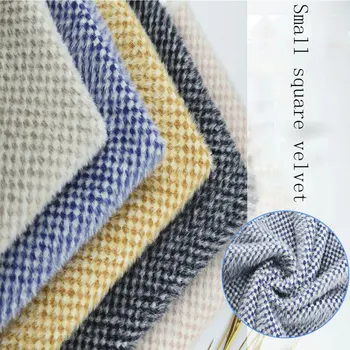 

Small square velvet plain artificial faux fabric imitation water velvet wholesale