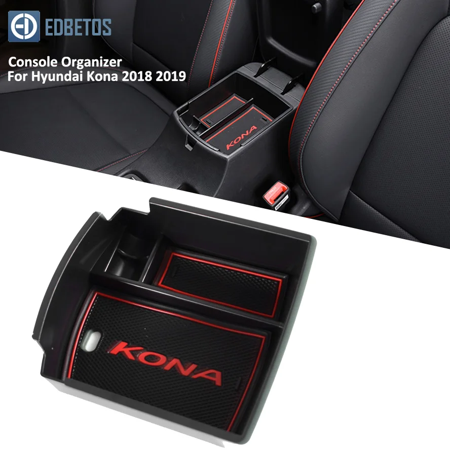 Подлокотник вторичный бардачок для hyundai Kona Encino центральная консоль Органайзер лоток-Kona укладка аксессуары для уборки