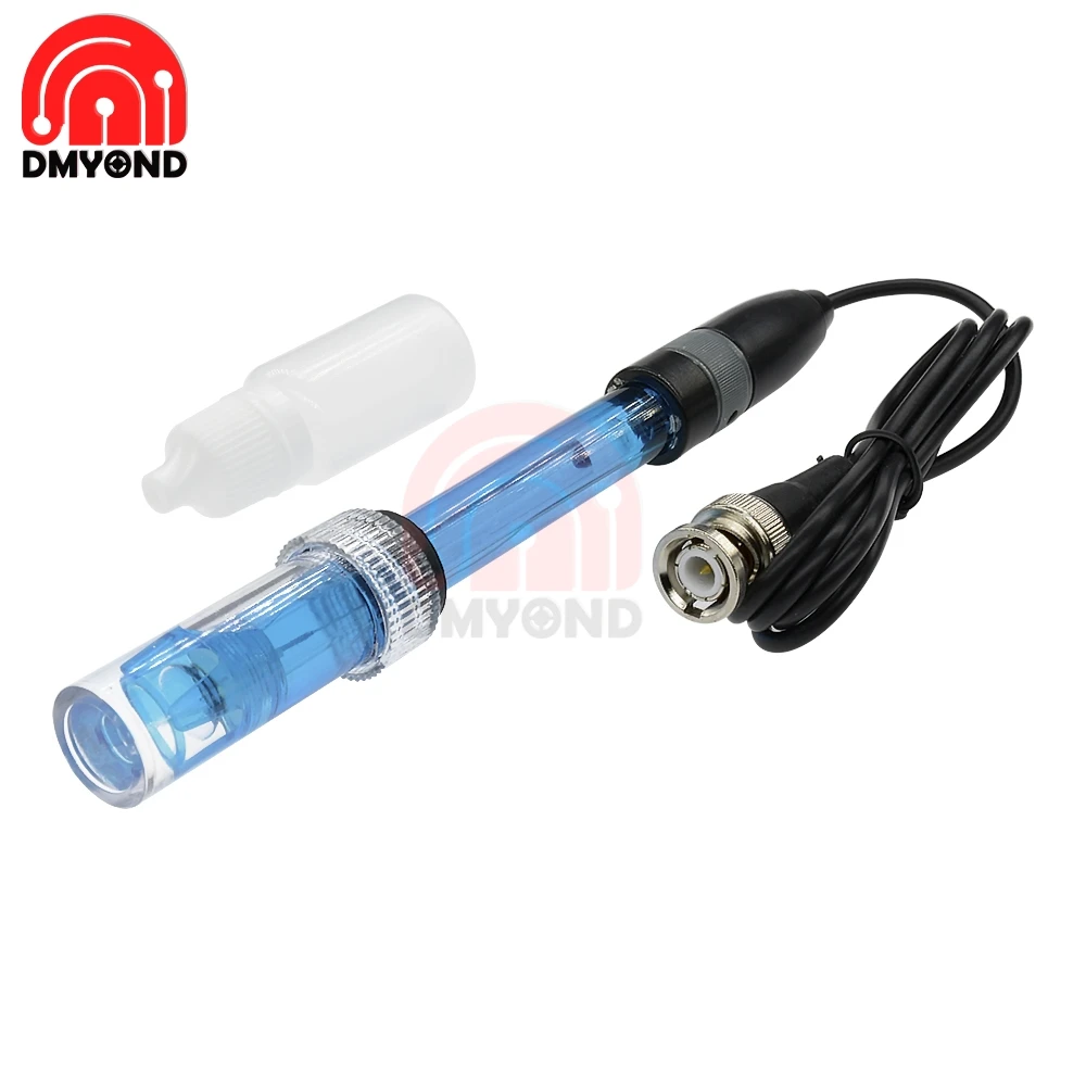 Blue PH Electrode Probe BNC Contor for Aquarium Hydroponic PH Controller Meter Sensor ph tester probe Detection detect medidor