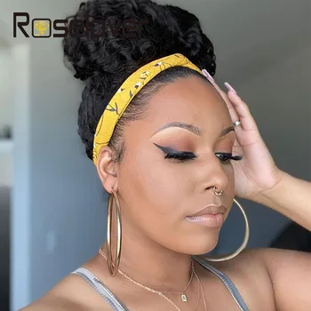 

180% Density 8-26 Inch Human Hair Headband Humen Hair Wigs Water Wave Human Hair wigs Full Machine Made For Women Random gifts