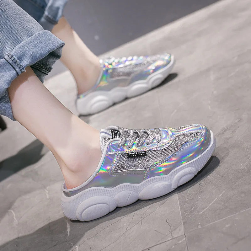 

Sandals Women's 2019 Summer New Style Flat Korean-style Mesh Versatile Online Celebrity Students Breathable Sports Casual Mesh S