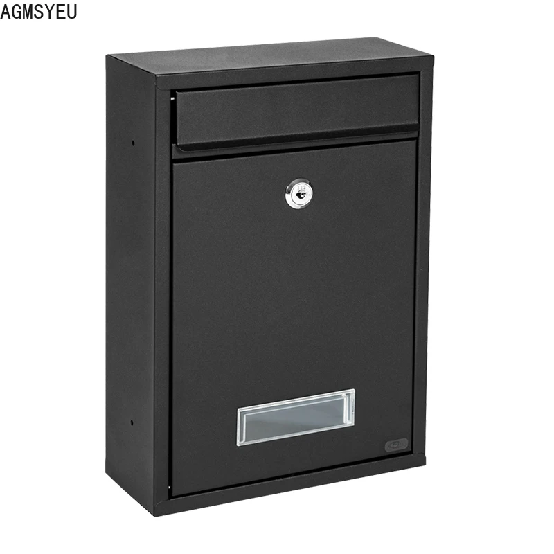 Wall Mounted Mailbox AGMSYEU password letter box outdoor wall-mounted community household letter newspaper postbox with lock complaint suggestion box wall mounted mailbox,post mount mailbox,locking mailbox