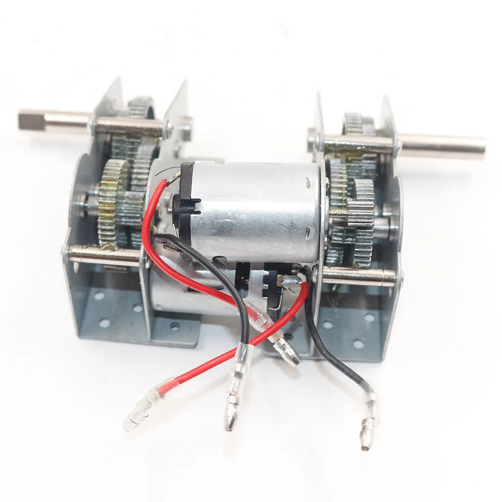 

3818-1 Metal Drive Gearbox with Steel Gear 380 Motor And Motor Gearbox And 15cm2p Plug Cord