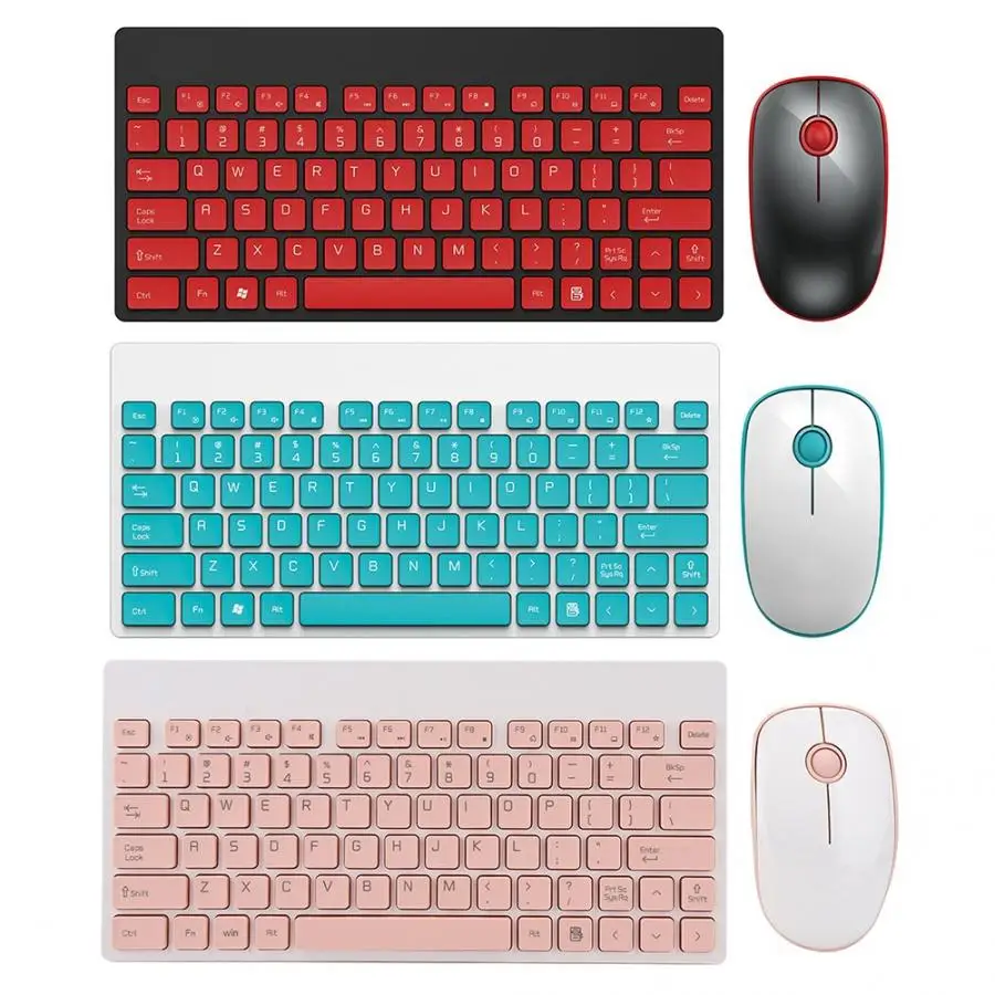 

2.4GHz Wireless Keyboard Mouse Combos 90 Keys Multimedia Keyboard and Mouse Set Battery Is Not Included