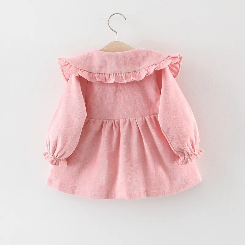 Платье для маленьких девочек, платья для малышек, vestido infantil vestidos infantil, одежда для малышей, batizad, повседневная однотонная одежда с длинными рукавами для детей 12 мес.-3 лет