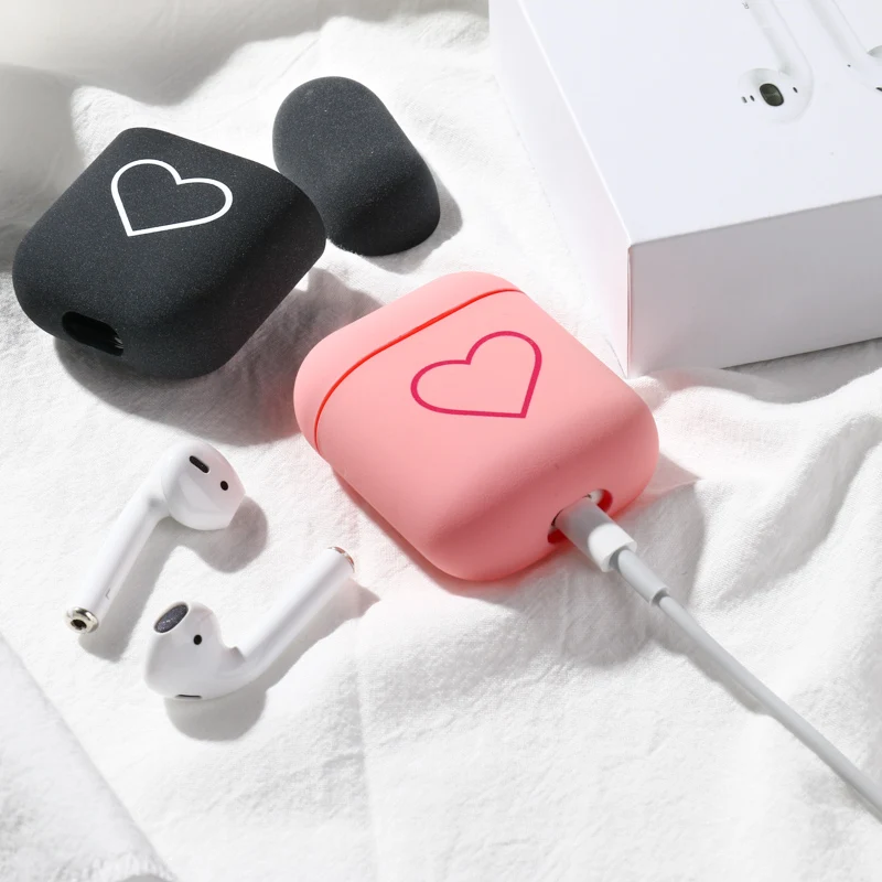 Новый мультфильм сладкое сердце беспроводной Bluetooth наушники чехол для Apple AirPods